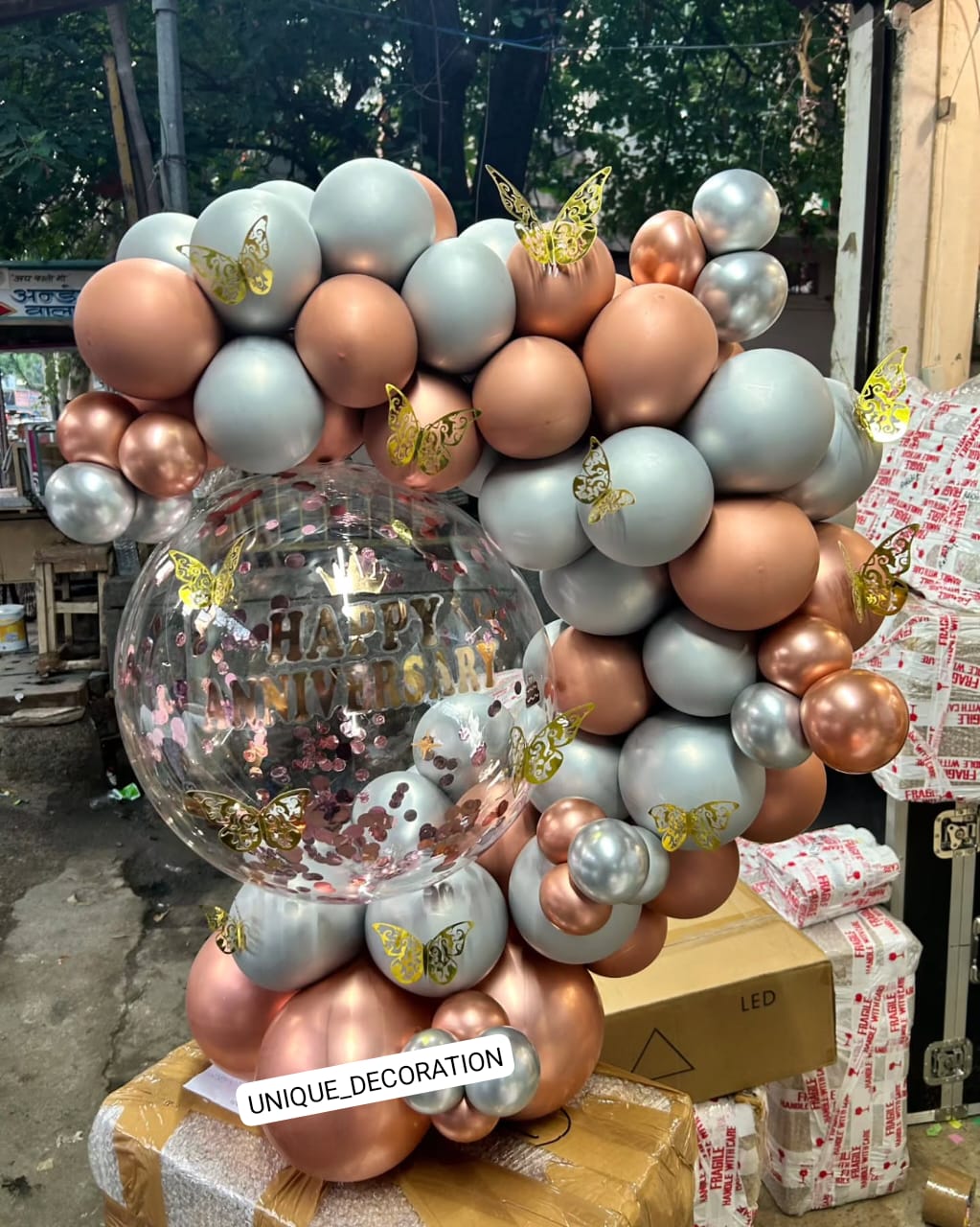 Rose Gold Balloon Bouquet