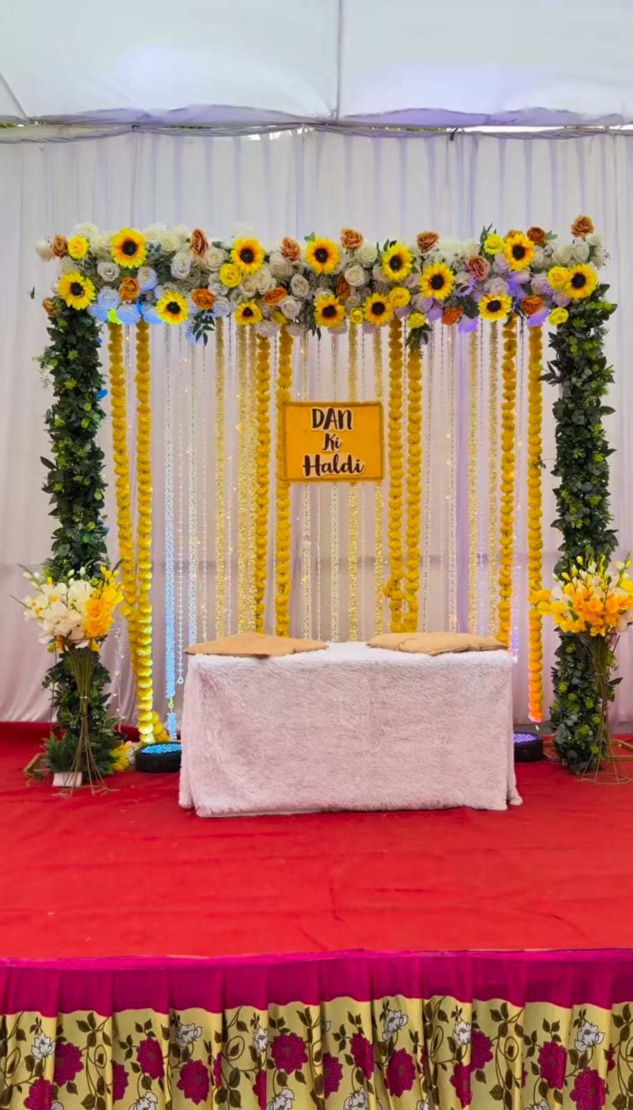 Haldi and Mehndi Setups